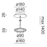 AQFAQFORM QRLED next suspended 59931 LED round hanging 5 colors