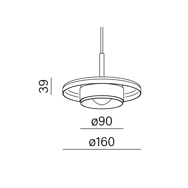AQFORM QRLED next spider suspended LED 59930 available in 5 colors