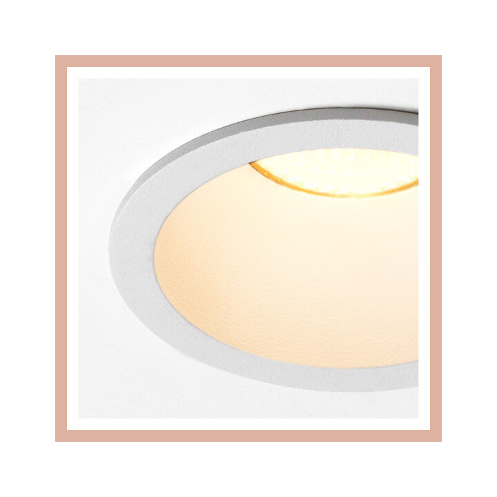 AQFORM HOLLOW LED wpuszczany 38058 IP44 6W 63mm czarny,  biały
