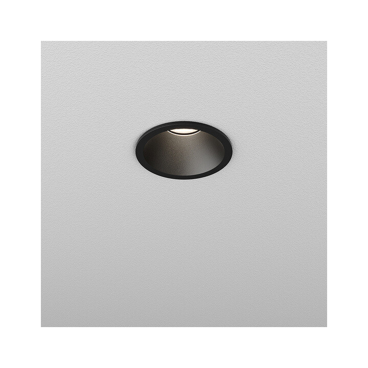 AQFORM HOLLOW LED wpuszczany 38058 IP44 6W 63mm czarny,  biały