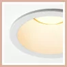 AQFORM HOLLOW LED wpuszczany 38051 IP44 8,5W 78mm czarny, biały