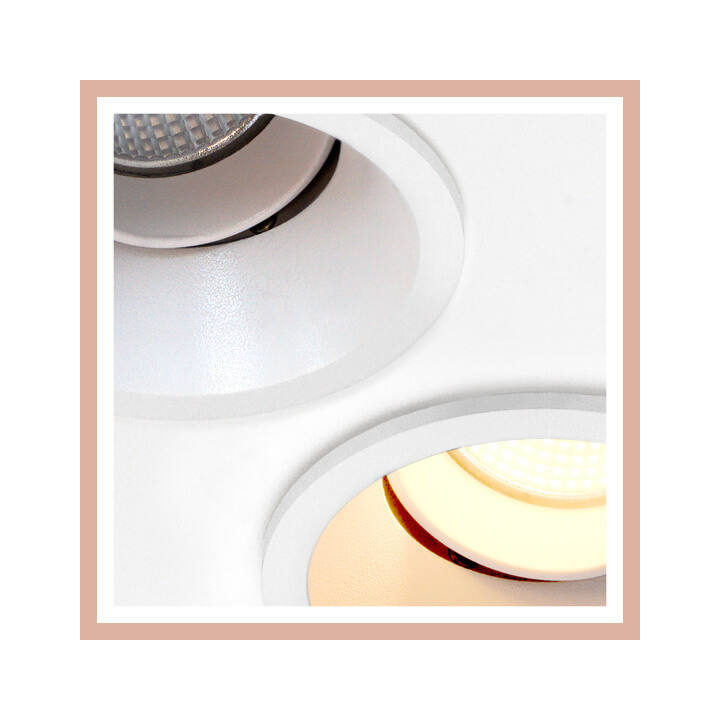 AQFORM HOLLOW move LED 38060 nowoczesne oczko LED do sufitu 2 kolory