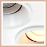 AQFORM HOLLOW move LED 38060 nowoczesne oczko LED do sufitu 2 kolory