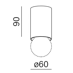 AQFORM PET E27 natynkowy 47032 żarówka E27 dostępna w 4 kolorach IP20