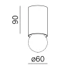 AQFORM PET E27 natynkowy 47032 żarówka E27 dostępna w 4 kolorach IP20