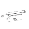 AQFORM RAFTER mini LED multitrack 16461 magnetyczna oprawa 2 kolory