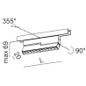 AQFORM RAFTER mini points move LED regulowana lampa szynowa na magnes