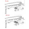 AQFORM RAFTER points LED high multitrack 9cm, 14cm możliwość obracania