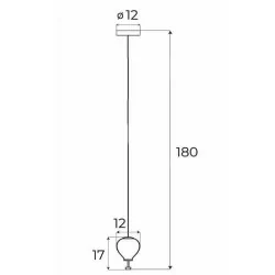 MAXLIGHT Palloncini 1 LED ball hanging lamp 3000K 11W 3 colors