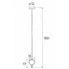 MAXLIGHT Palloncini 1 LED ball hanging lamp 3000K 11W 3 colors