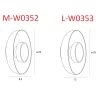 MAXLIGHT Signature W0352/3 eleganckie kinkiety LED 3000K mosiądz