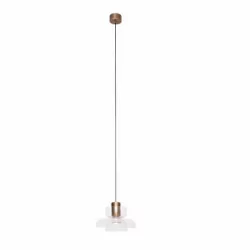 MAXlight Signature P0530/1/2 LED hanging lamps brass, metal + glass