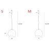 MAXlight Pierre P0533/4 hanging lamp E27 15W IP20 white 2 sizes