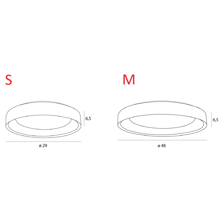 MAXLIGHT Tornado C0235/6 LED ceiling lamps metal, white, 3000K, 2 sizes