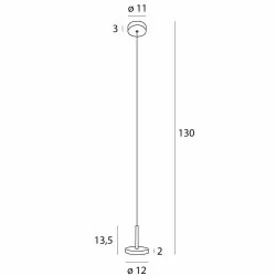 MAXlight Ibiza I P0528 stylish LED hanging lamp black 8W 3000K