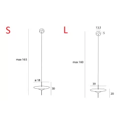 MAXlight  Cone P0554/5 lampa wisząca LED czarna elegancki design