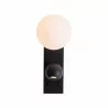 MAXlight Atom W0351 metal black LED wall lamp 3000K ball shape