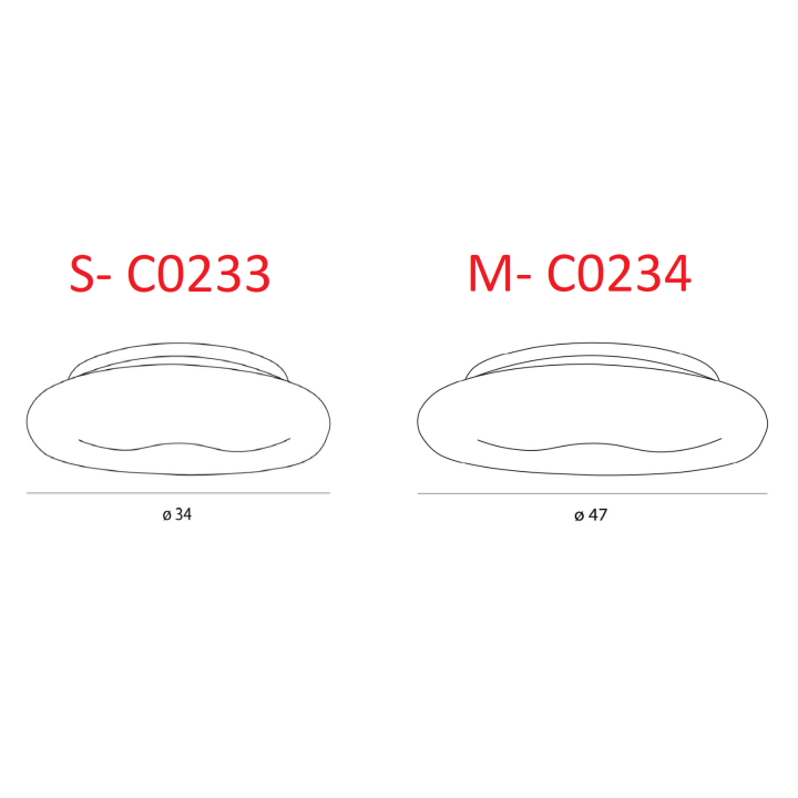 MAXLIGHT DUO C0233/4 plafony LED metal+akryl biały 3000K 2 rozmiary