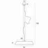 MAXlight Tamago P0550/1 lampa wisząca LED okrągła średnica 52cm brązowa