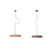 MAXlight Tamago P0550/1 LED hanging lamp, round, diameter 52cm, brown