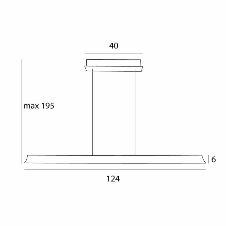 MAXLIGHT Jo-Jo P0594/5 LED hanging lamp 38W metal 2 colors