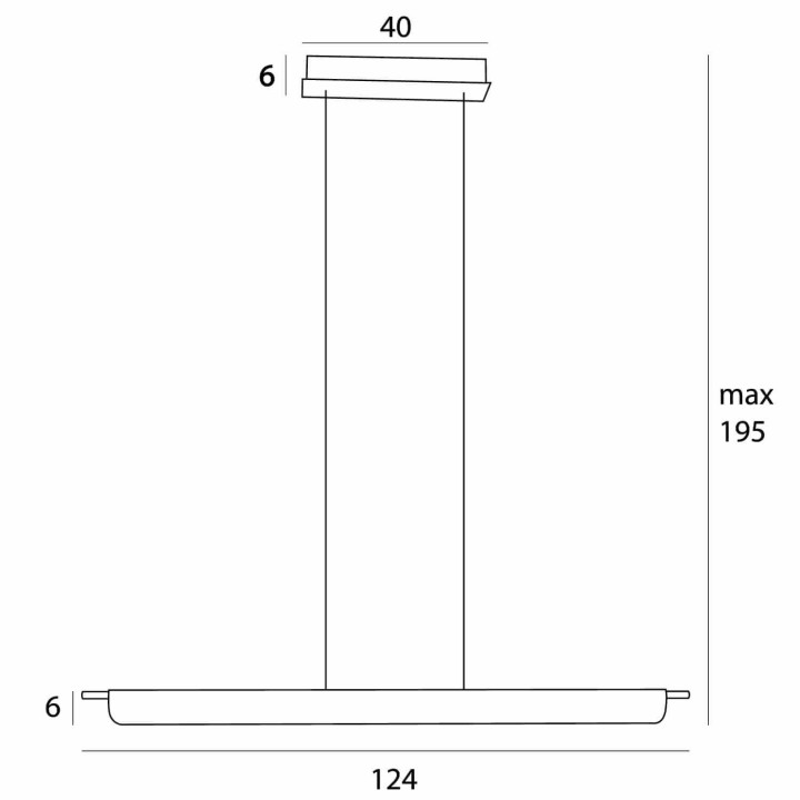 MAXLIGHT Jo-Jo P0596/7 LED hanging lamp 40W metal black + gold/gray