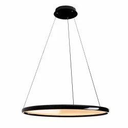 MAXLIGHT Qled P0557 black ring hanging lamp 80cm LED 40W 3000K