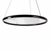 MAXLIGHT Qled P0557 black ring hanging lamp 80cm LED 40W 3000K