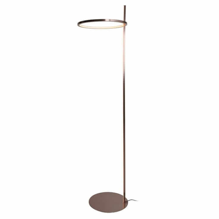 Maxlight Lozanna F0050, F0061 lampa podłogowa złota, brązowa LED 3000K