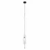 MAXLIGHT Mauri P0588/9/90 lampa wisząca E14 czarna, metal i szkło