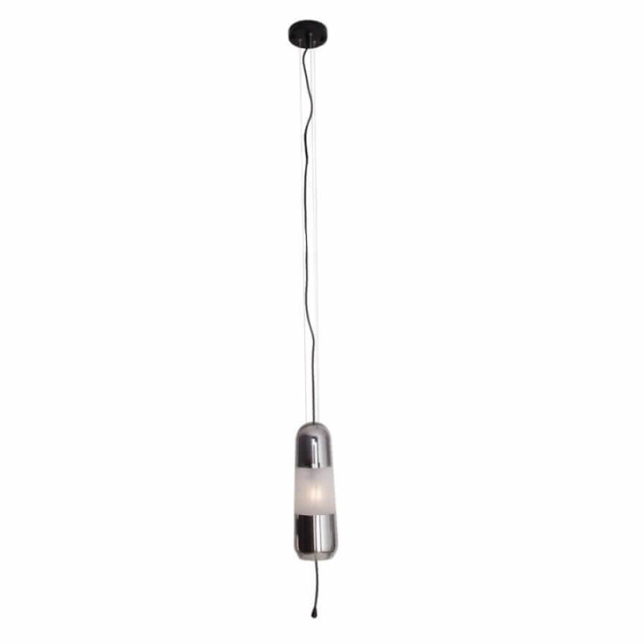 MAXLIGHT Mauri P0588/9/90 lampa wisząca E14 czarna, metal i szkło