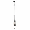 MAXLIGHT Mauri P0588/9/90 lampa wisząca E14 czarna, metal i szkło