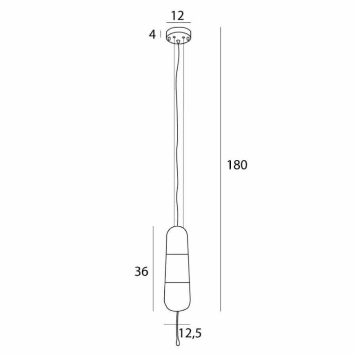 MAXLIGHT Mauri P0588/9/90 hanging lamp E14 black, metal and glass