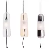 MAXLIGHT Mauri P0588/9/90 lampa wisząca E14 czarna, metal i szkło