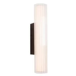 Maxlight Fayette  elegancki kinkiet LED aluminium+szkło, złoty, czarny