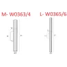 Maxlight Fayette  elegancki kinkiet LED aluminium+szkło, złoty, czarny