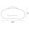Maxlight Cocon P0538D ceiling lamp LED 3000K mulberry silk white IP20