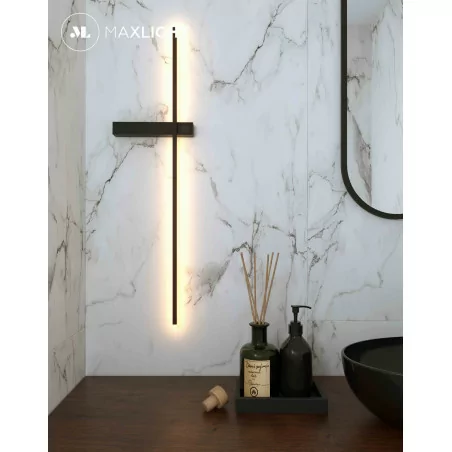 MAXlight SABER W0281 wall lamp black, white, 6W 3000K MAXlight SABER W0281 wall lamp black, white, 6W 3000K
