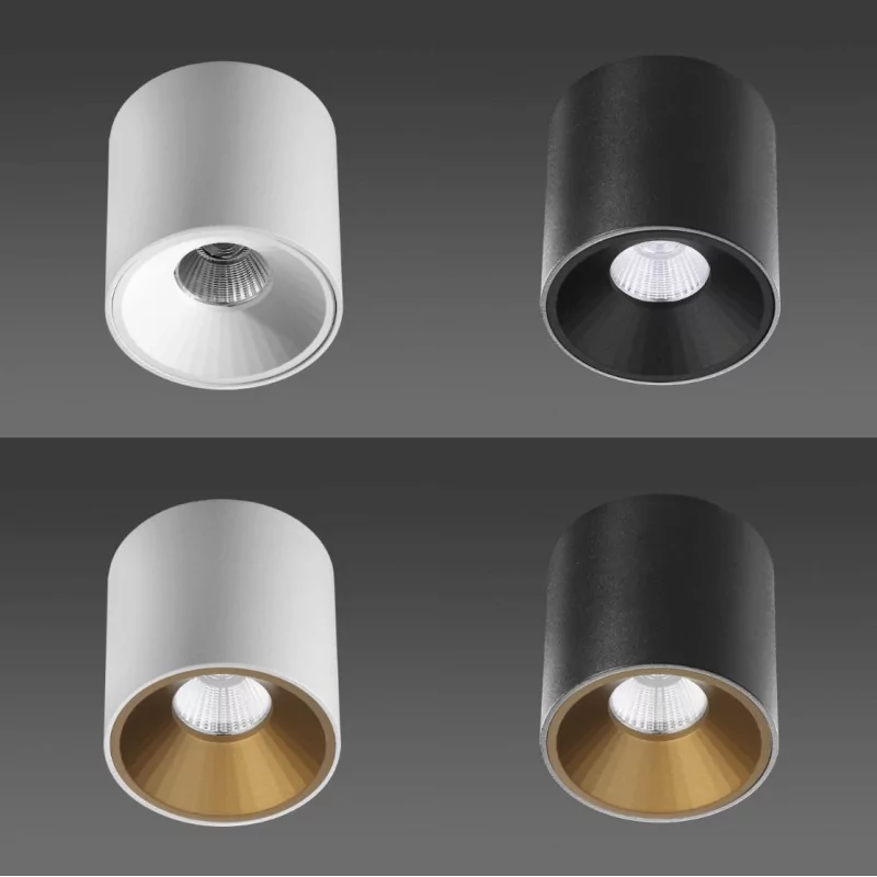 BPM KLIMT FIX 20135 mała tuba sufitowa LED biała, czarna 3 rozmiary