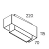 BPM KUU 410014 LED wall lamp 3000K white, black IP20 3-year warranty