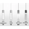 AQFORM MODERN GLASS Tube E27 suspended 50473, 50532