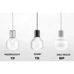 AQFORM MODERN GLASS Barrel GU10 zwieszany 50472 szklana lampa