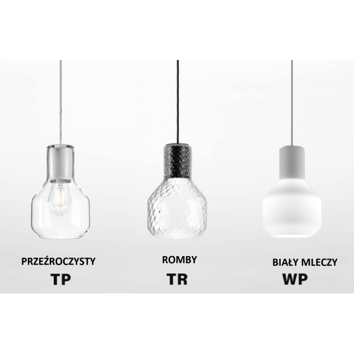 AQFORM MODERN GLASS Barrel gu10 suspended 50472 rhomby, milky