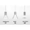 AQFORM MODERN GLASS Flared E27 suspended 50474