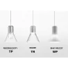AQFORM MODERN GLASS Flared LED 230V zwieszany 59850, 59841/4/5