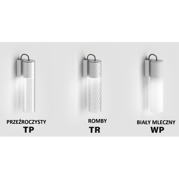 AQFORM MODERN GLASS Tube LED wall lamp 8.5W 26522, 26523, 26525