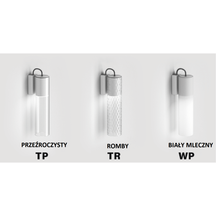 AQFORM MODERN GLASS Tube LED 230V hermetic kinkiet 6W IP43