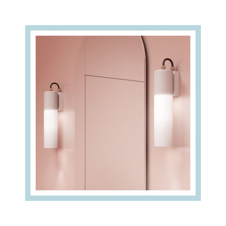 AQFORM MODERN GLASS Tube LED 230V hermetic wall IP43