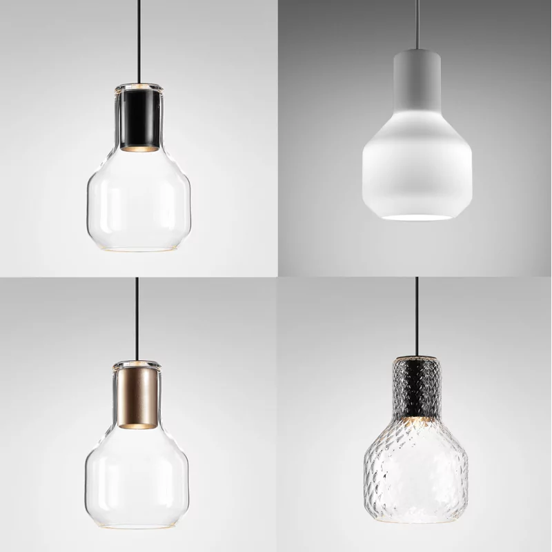 AQFORM MODERN GLASS Barrel GU10 zwieszany 50472 szklana lampa