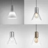 AQFORM MODERN GLASS Flared E27 suspended 50474